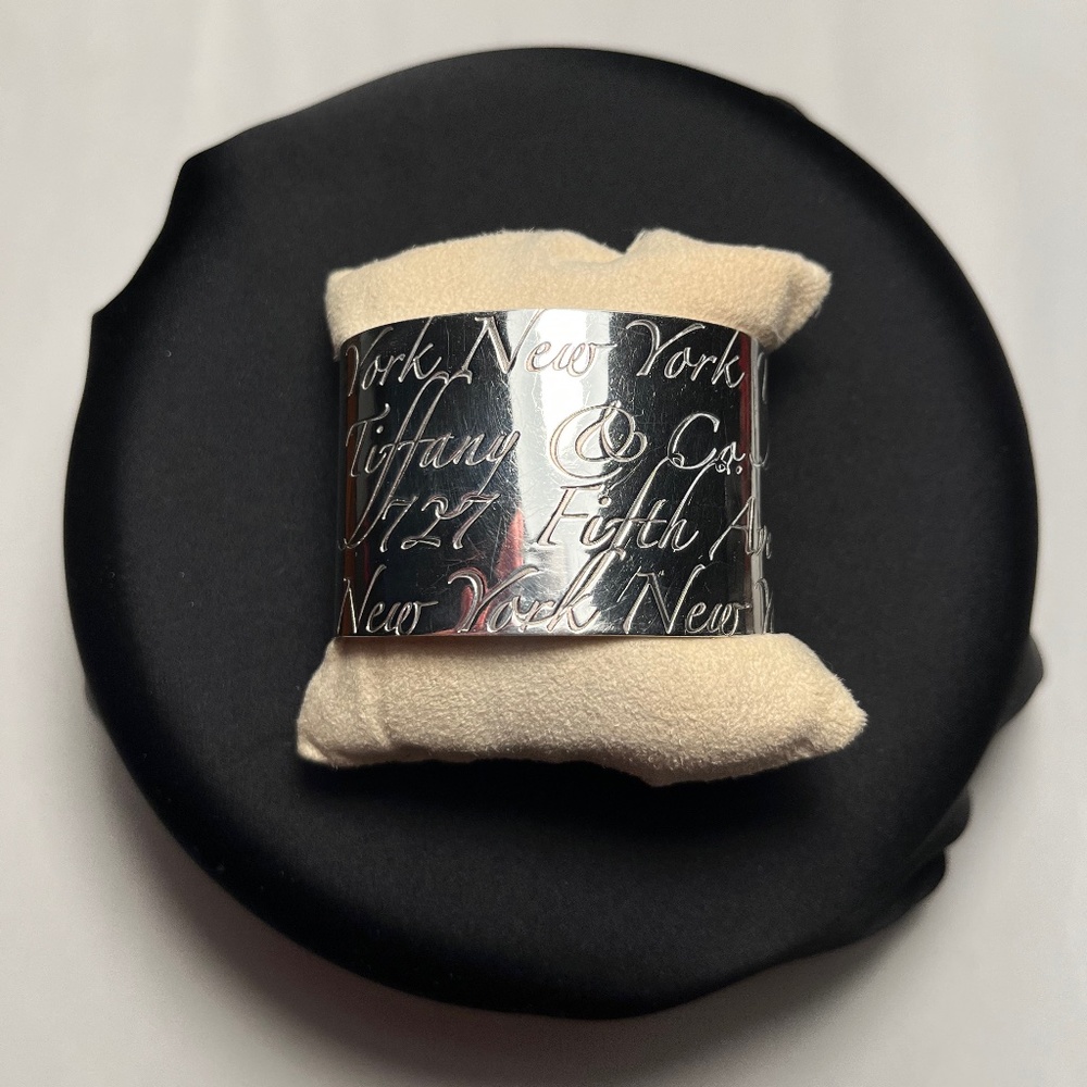 Vintage Tiffany & Co. Notes Wide Cuff Bracelet